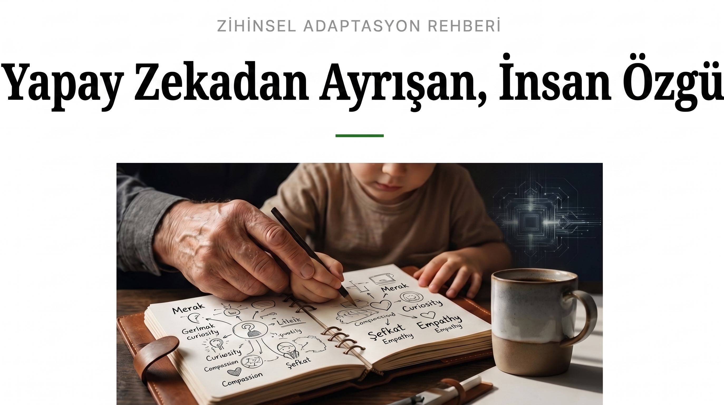 Yapay Zekadan Ayrışan İnsan Özgü görseli